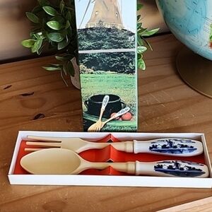 Vintage Elesva Salad Server Set